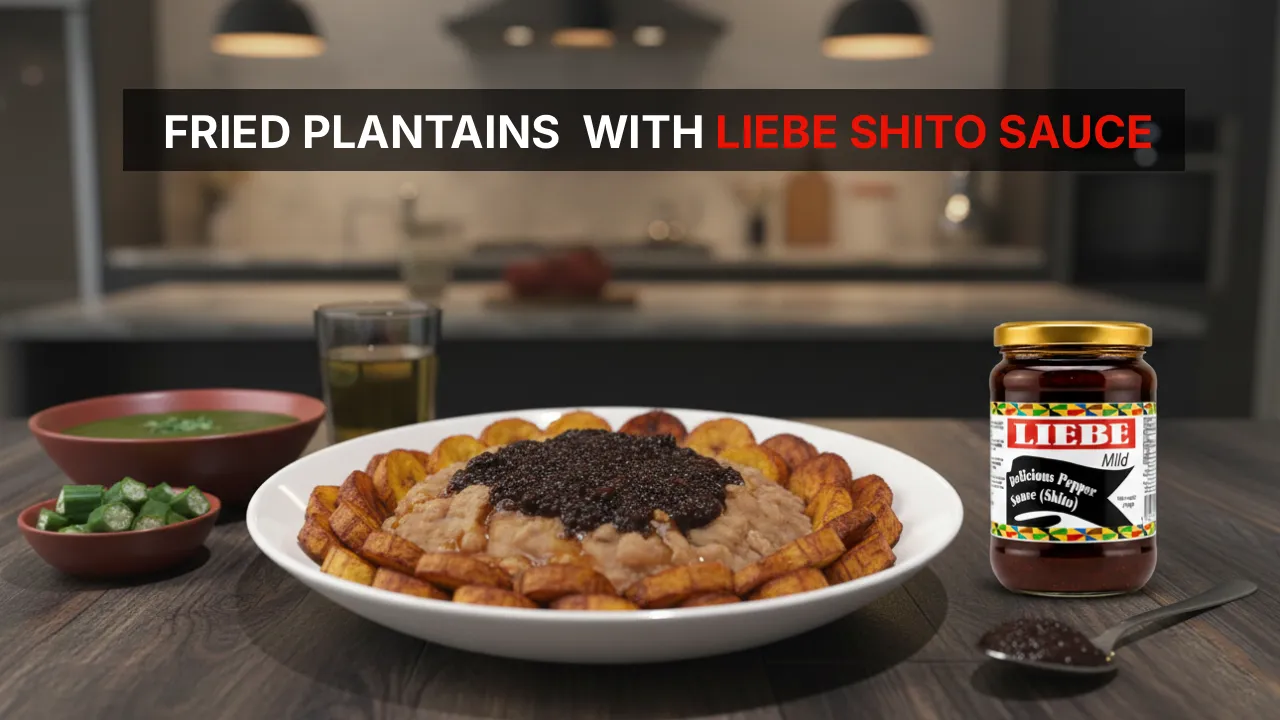 Fried Plantains with Liebe Shito Sauce