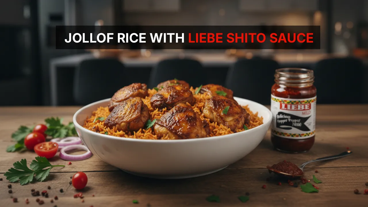 Jollof Rice with Liebe Shito Sauce